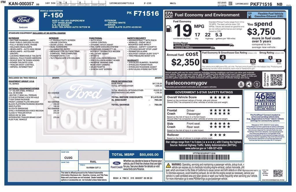 Certified 2023 Ford F150 XL AWD/4WD image 13