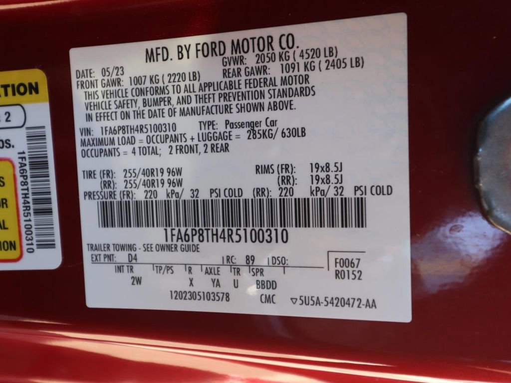 Certified 2024 Ford Mustang Coupe image 21