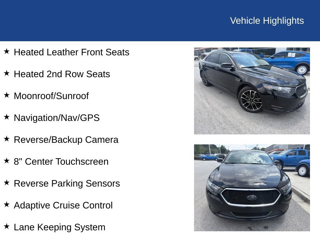 Certified 2017 Ford Taurus SHO w/ Driver Assist Package AWD/4WD image 11
