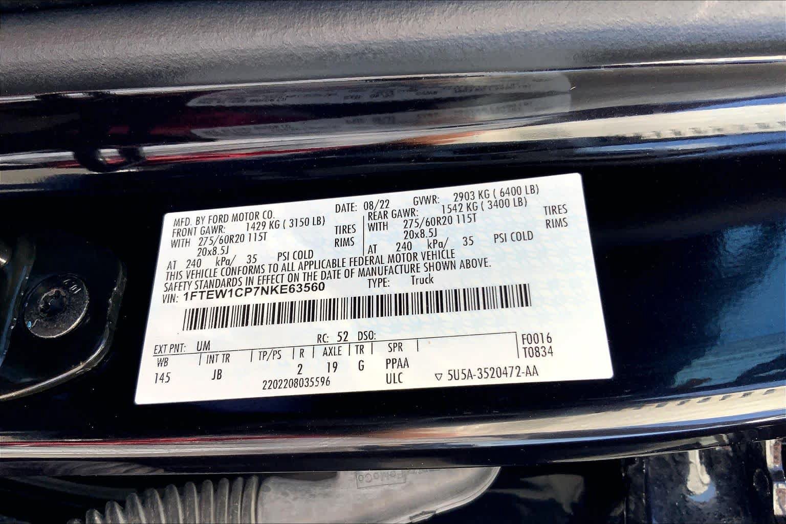 Certified 2022 Ford F150 XL w/ STX Appearance Package RWD image 33