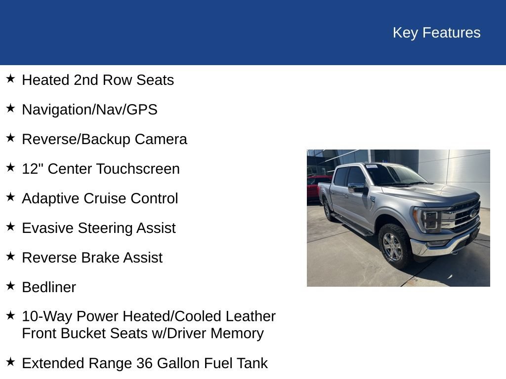 Certified 2021 Ford F150 Lariat w/ Equipment Group 502A High AWD/4WD image 27