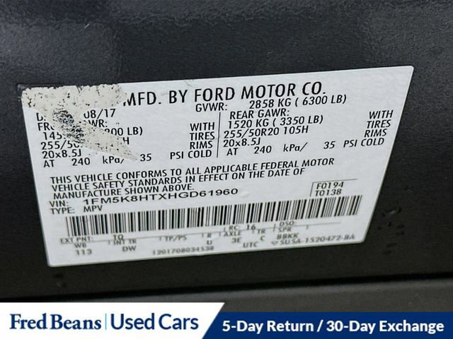 Certified 2017 Ford Explorer Platinum image 36