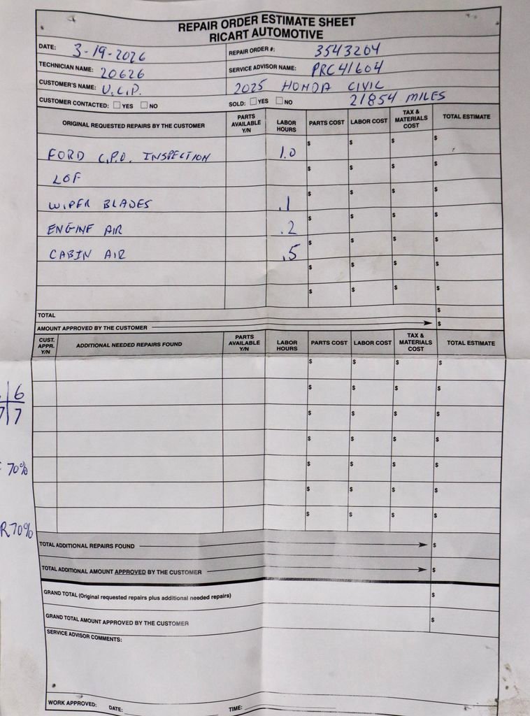 Used 2025 Honda Civic LX image 11