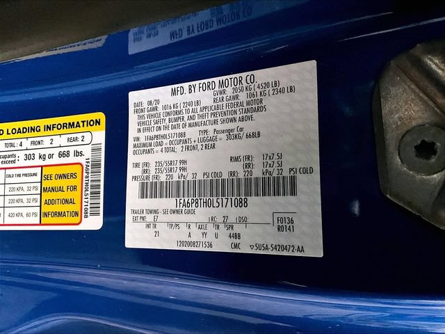 Certified 2020 Ford Mustang Coupe RWD image 32