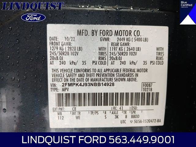 Certified 2022 Ford Edge ST-Line w/ Class II Trailer Tow Package image 25