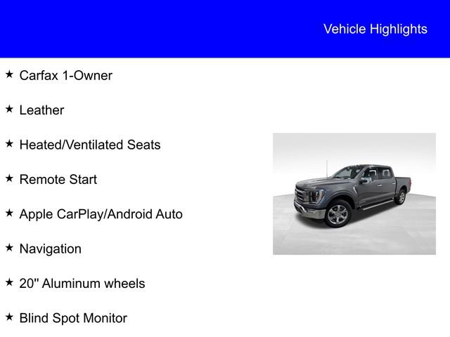 Certified 2023 Ford F150 Lariat w/ Equipment Group 502A High AWD/4WD image 2