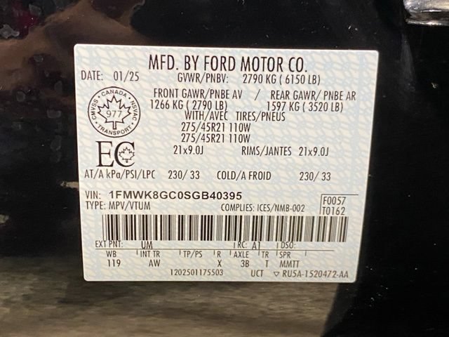 Certified 2025 Ford Explorer ST AWD/4WD image 28