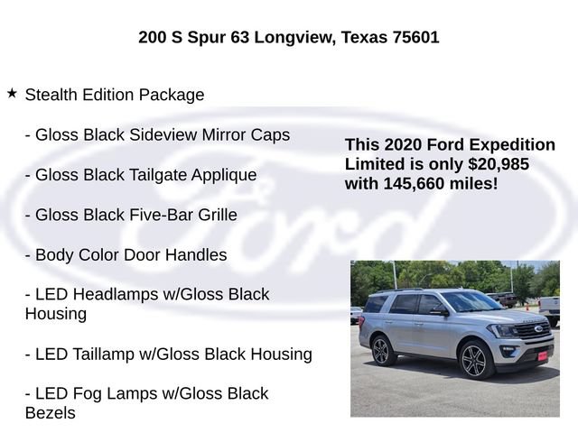 Certified 2020 Ford Expedition Limited w/ Equipment Group 303A RWD image 10