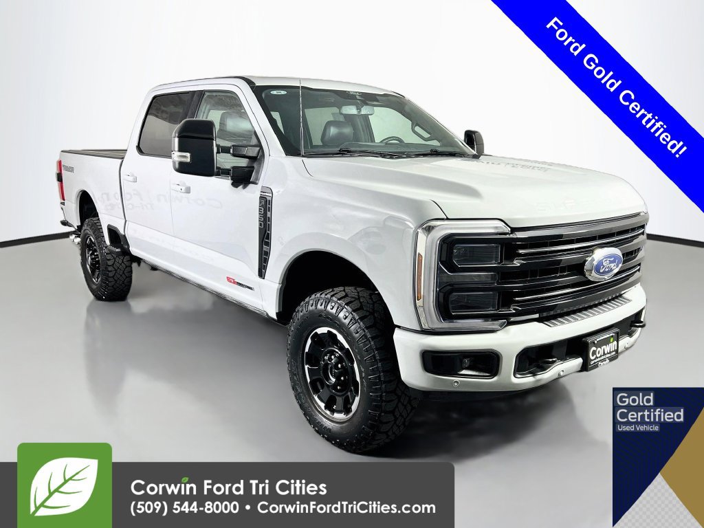 Certified 2025 Ford F350 Platinum w/ Tremor Off-Road Package AWD/4WD 360° Tour