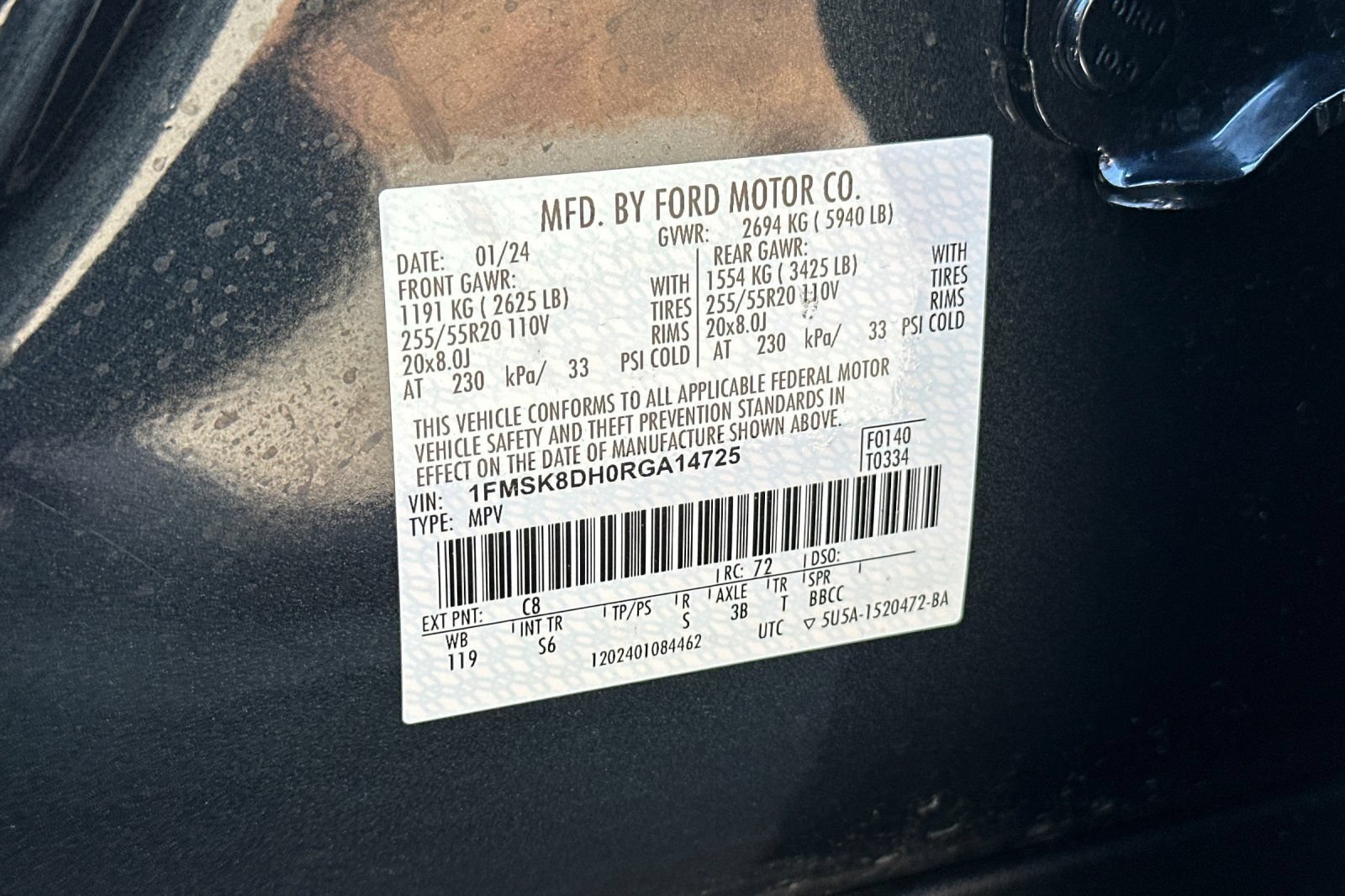 Certified 2024 Ford Explorer XLT w/ Equipment Group 202A AWD/4WD image 59
