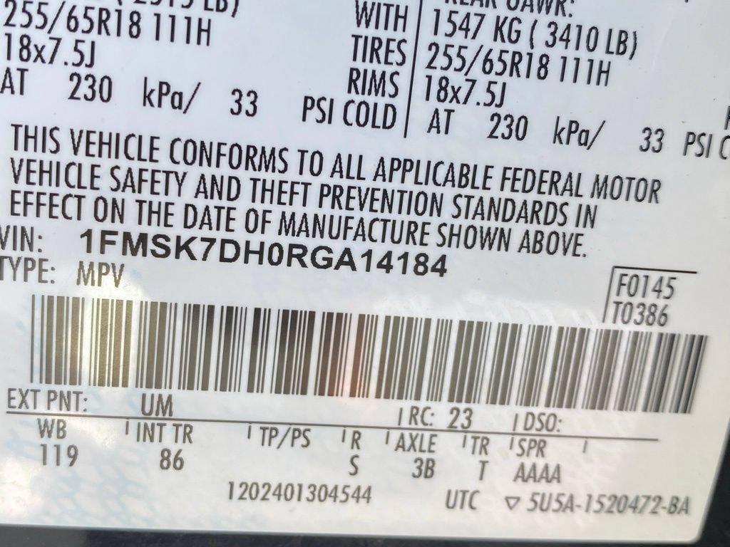 Certified 2024 Ford Explorer XLT RWD image 31