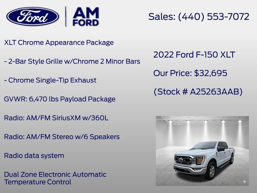 Certified 2022 Ford F150 XLT w/ Equipment Group 302A High AWD/4WD image 24