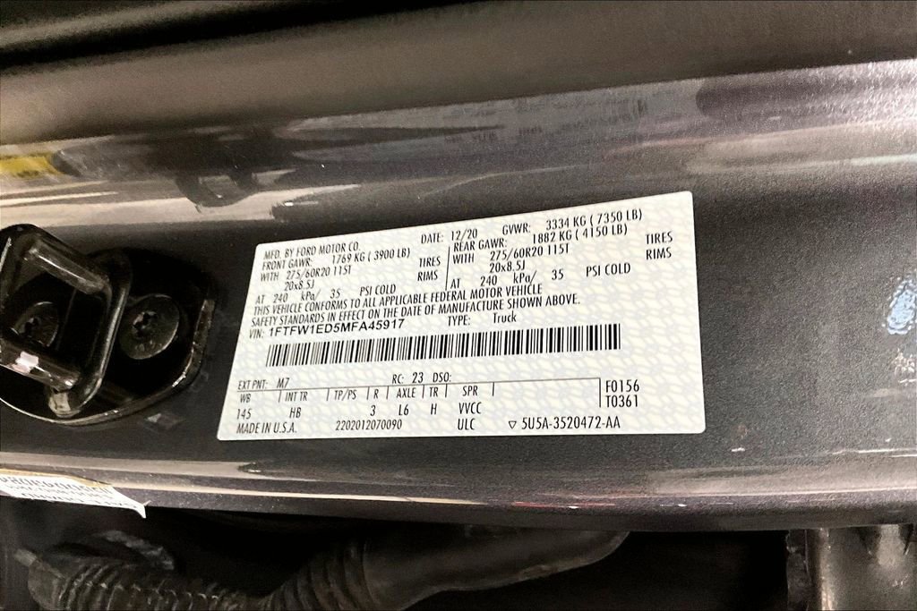Certified 2021 Ford F150 Lariat w/ Equipment Group 502A High AWD/4WD image 26