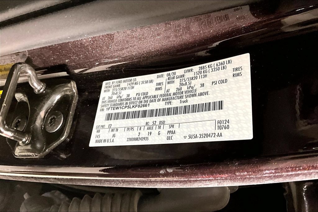 Certified 2020 Ford F150 XL w/ Equipment Group 101A Mid RWD image 26