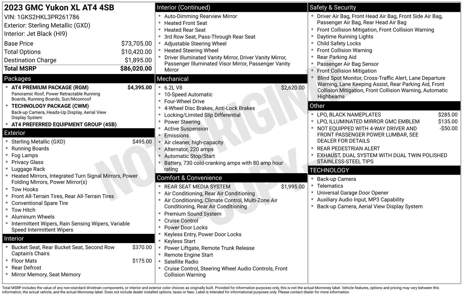 Used 2023 GMC Yukon XL AT4 w/ AT4 Premium Package image 4