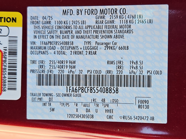 Certified 2025 Ford Mustang GT Premium RWD image 28