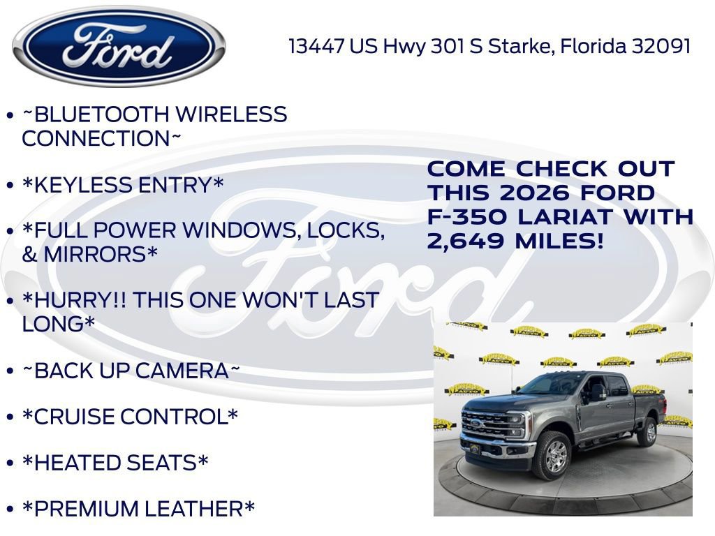 Certified 2026 Ford F350 Lariat w/ Lariat Premium Package AWD/4WD image 12