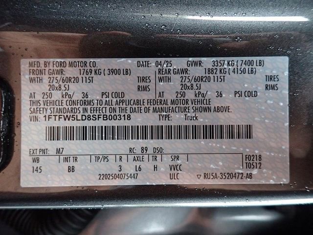 Certified 2025 Ford F150 Lariat w/ Equipment Group 501A Mid AWD/4WD image 23