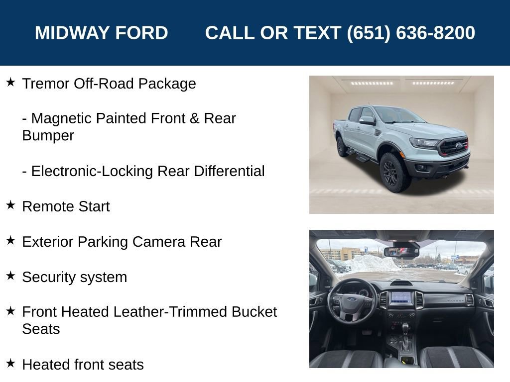 Certified 2022 Ford Ranger Lariat w/ Tremor Off-Road Package image 31