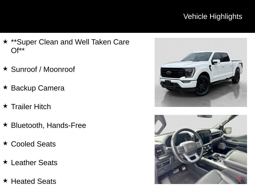 Certified 2023 Ford F150 Lariat w/ Equipment Group 502A High AWD/4WD image 21