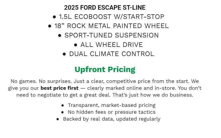 Certified 2025 Ford Escape ST-Line image 2