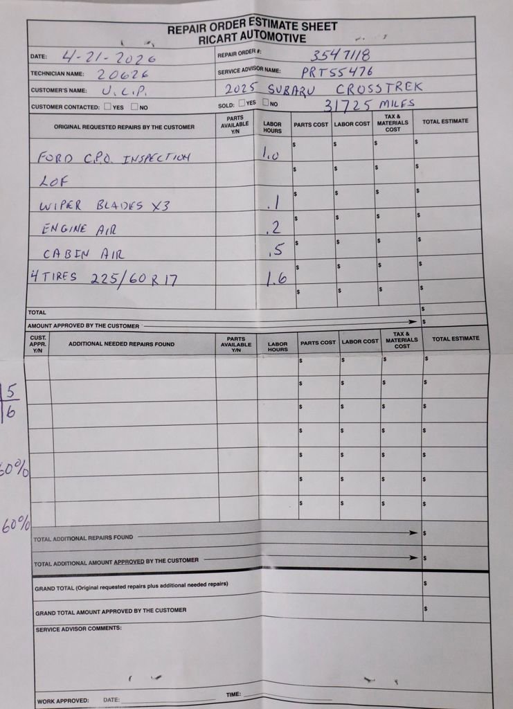 Used 2025 Subaru Crosstrek 2.0i Premium AWD/4WD image 13