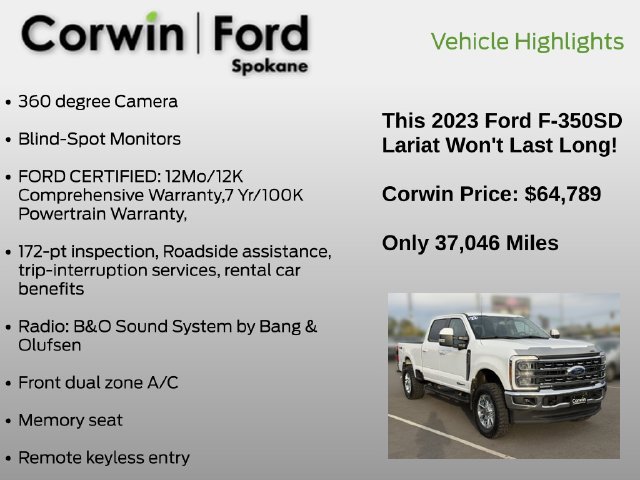 Certified 2023 Ford F350 Lariat AWD/4WD image 7