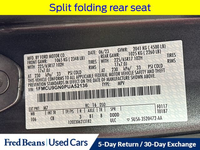 Certified 2023 Ford Escape Active AWD/4WD image 36