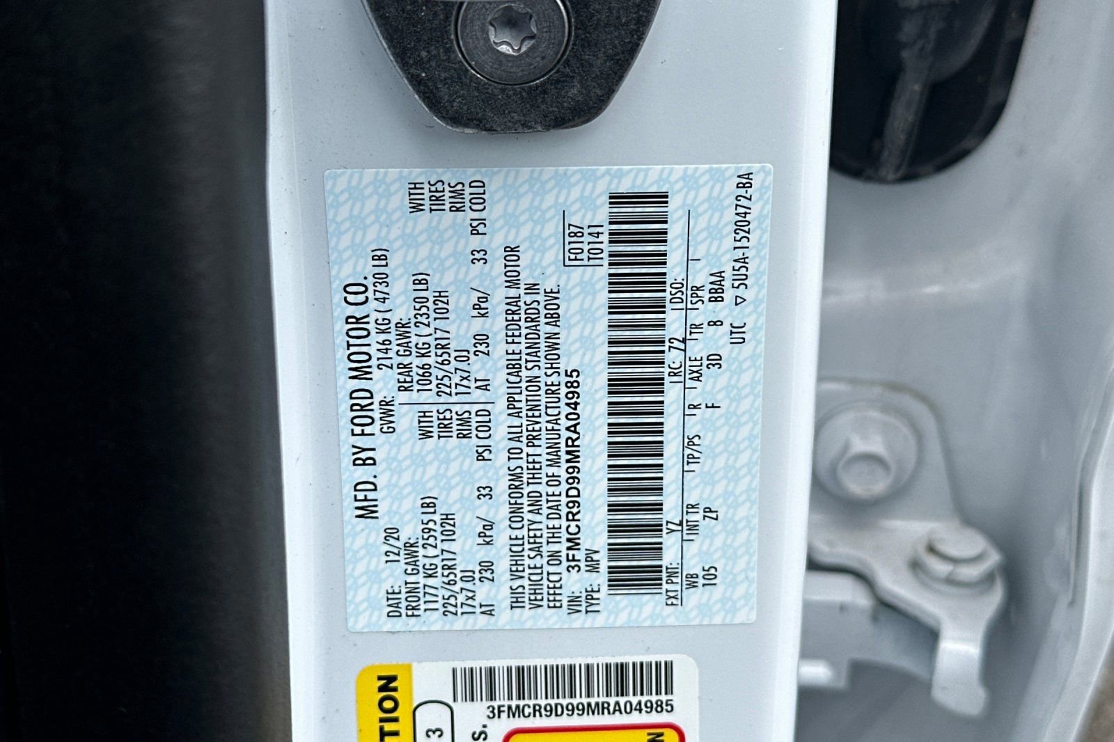 Certified 2021 Ford Bronco Sport Badlands w/ Badlands Package image 58