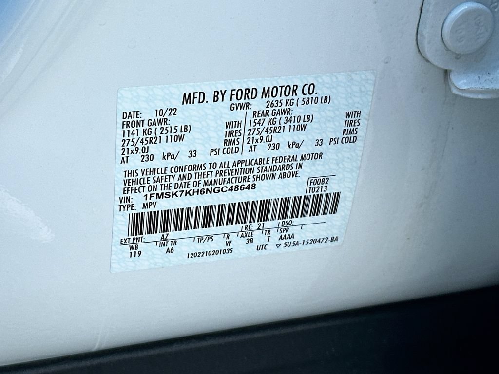 Certified 2022 Ford Explorer ST-Line w/ Class IV Trailer Tow Package RWD image 27