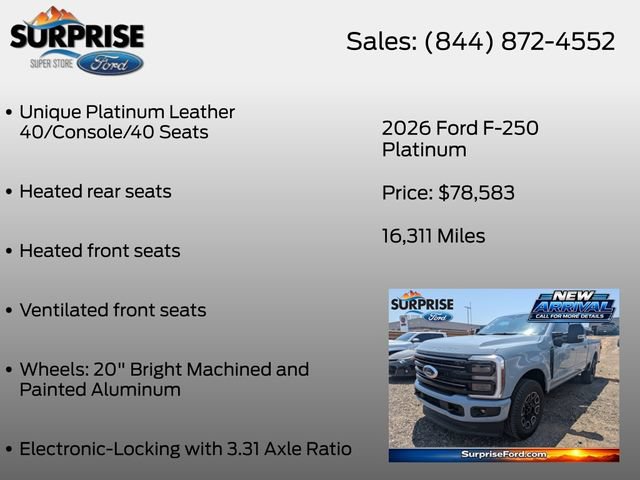 Certified 2026 Ford F250 Platinum AWD/4WD image 18