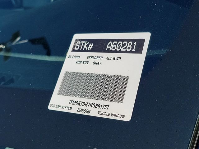Certified 2022 Ford Explorer XLT w/ Equipment Group 202A image 30