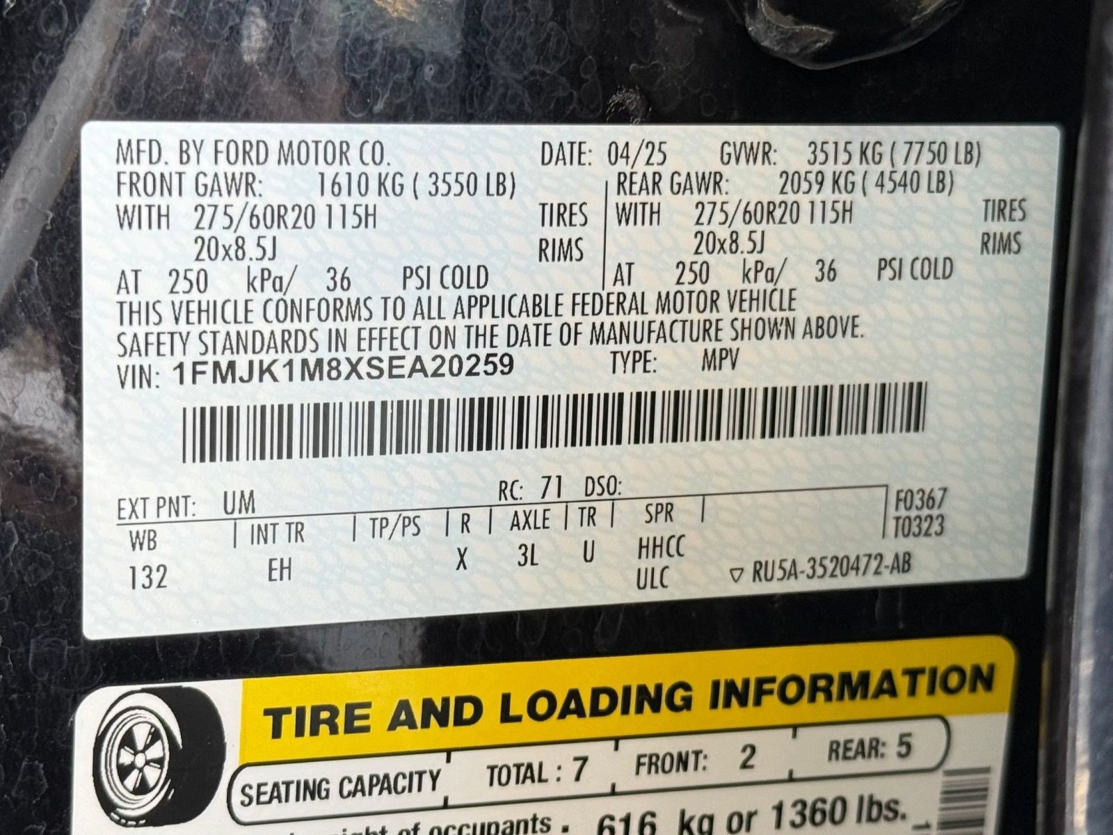 Certified 2025 Ford Expedition Max Platinum AWD/4WD image 30