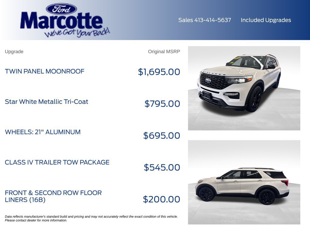 Certified 2023 Ford Explorer ST-Line w/ Class IV Trailer Tow Package AWD/4WD image 5