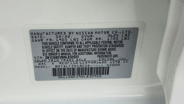 Used 2022 Nissan Versa SV FWD image 31