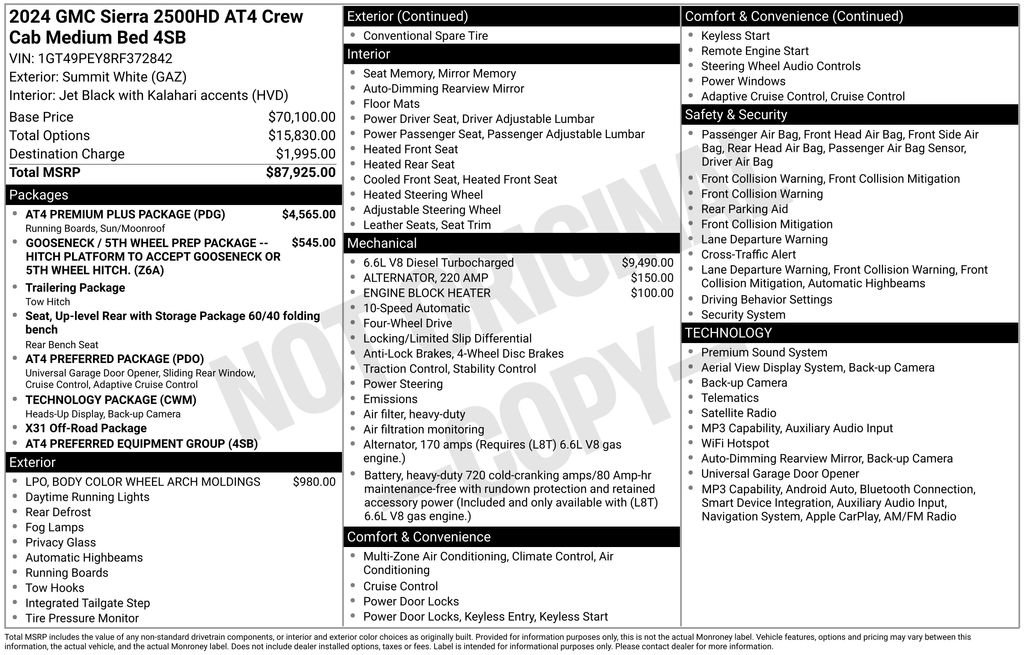 Used 2024 GMC Sierra 2500 AT4 w/ AT4 Premium Plus Package AWD/4WD image 27