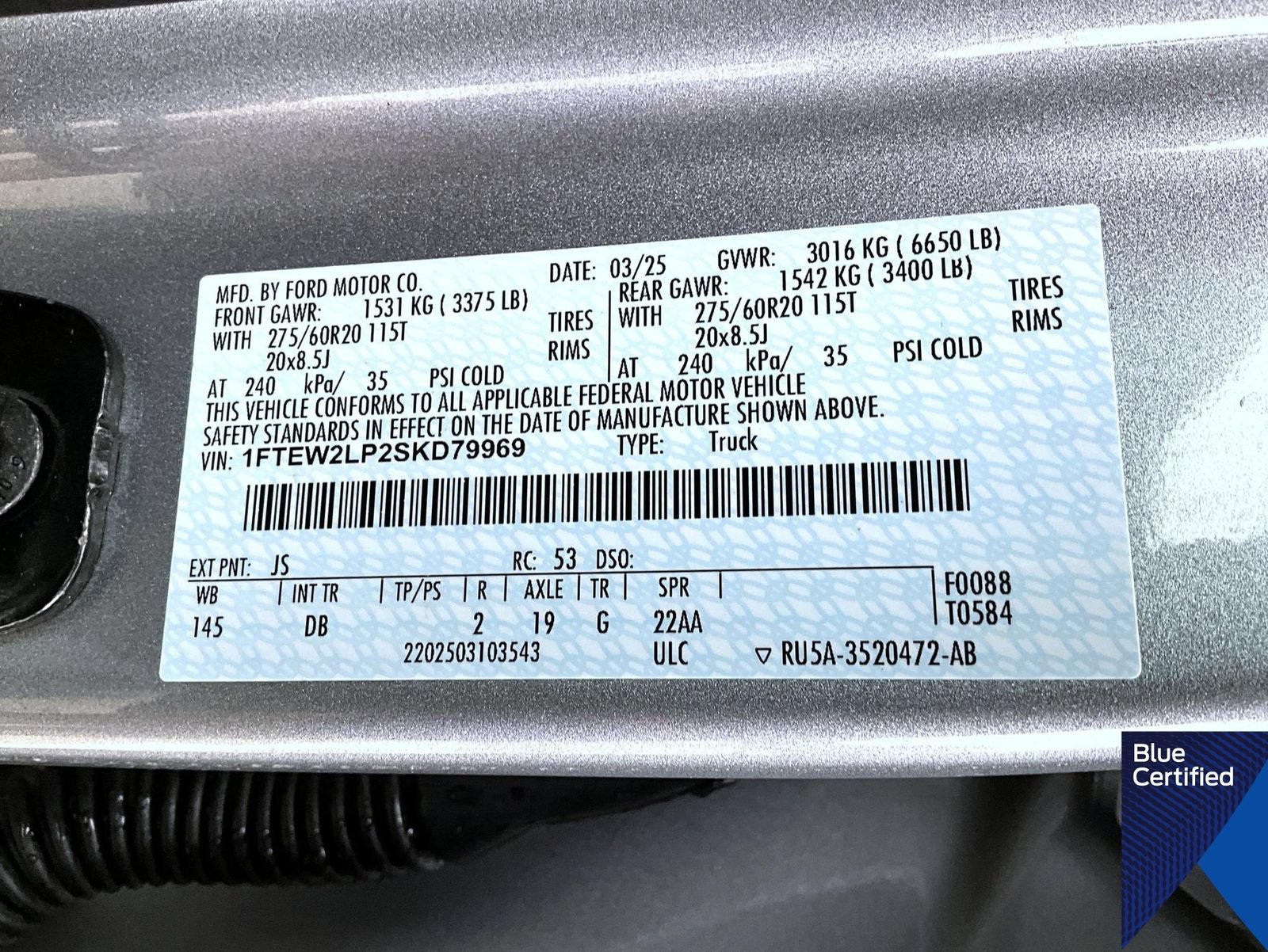 Certified 2025 Ford F150 STX w/ Equipment Group 200A AWD/4WD image 28