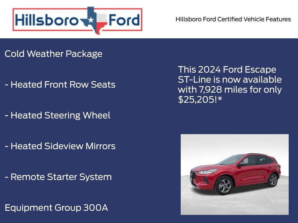 Certified 2024 Ford Escape ST-Line w/ Tech Pack #1 FWD image 5