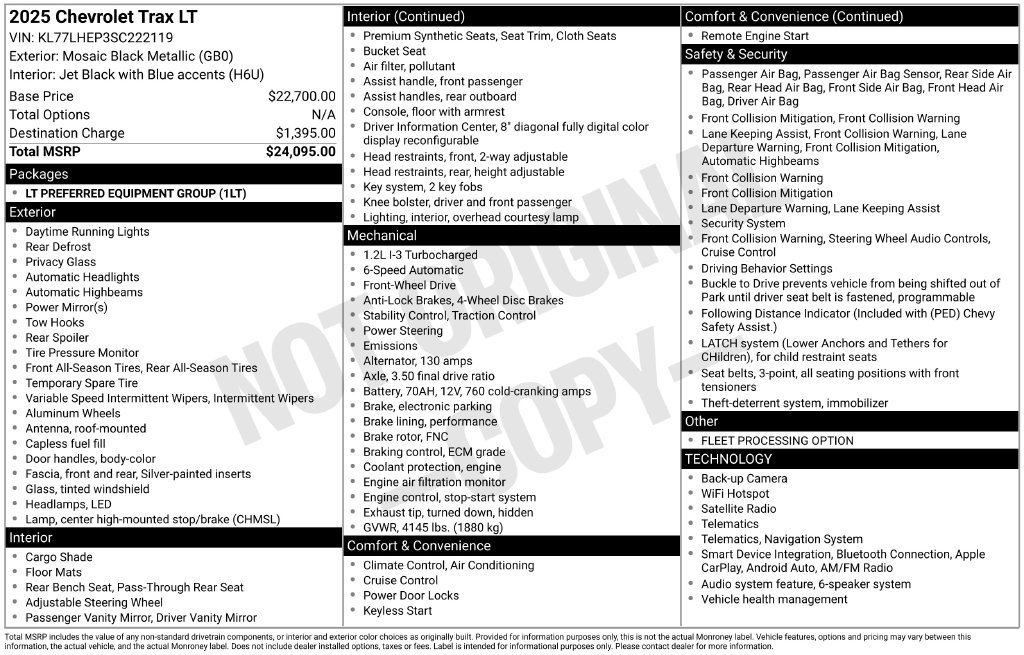 Used 2025 Chevrolet Trax LT FWD image 5