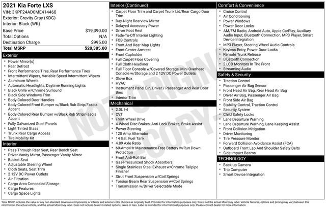 Used 2021 Kia Forte LXS image 36