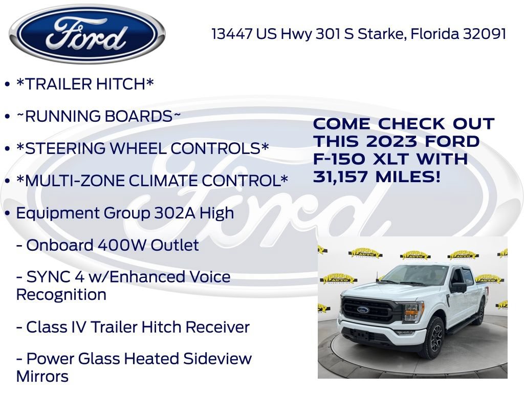 Certified 2023 Ford F150 XLT w/ Equipment Group 302A High AWD/4WD image 17