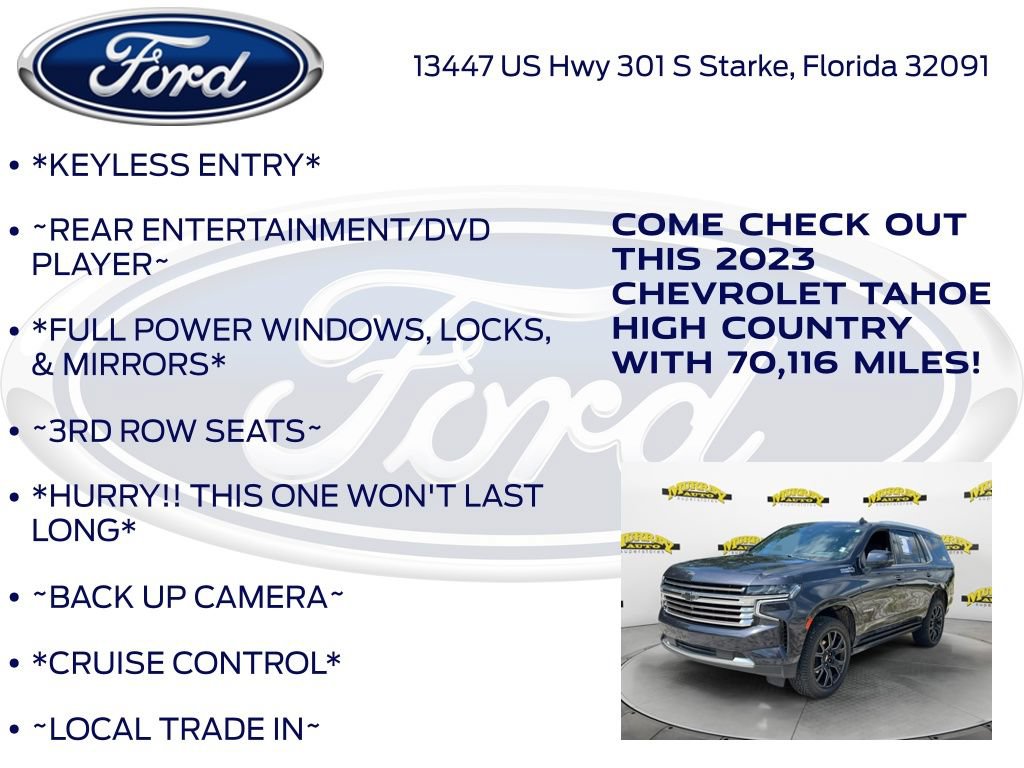 Used 2023 Chevrolet Tahoe High Country AWD/4WD image 10