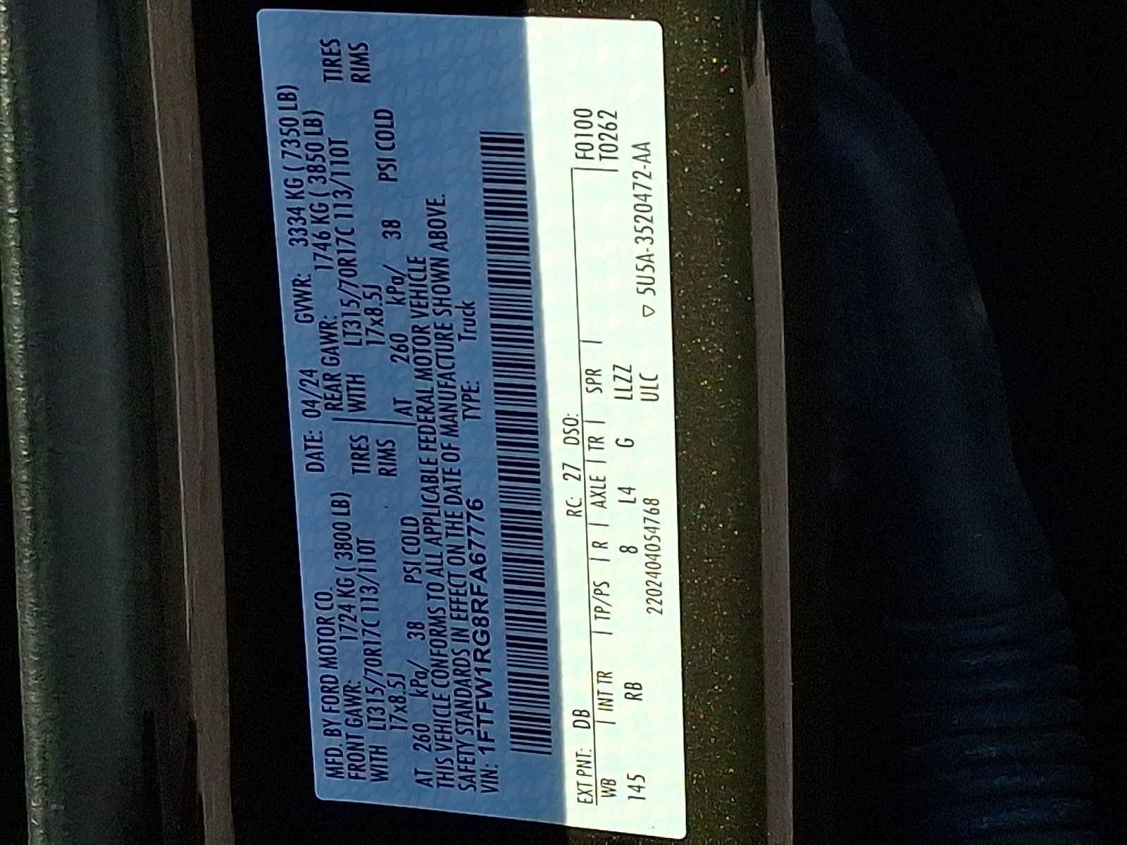 Certified 2024 Ford F150 Raptor AWD/4WD image 26
