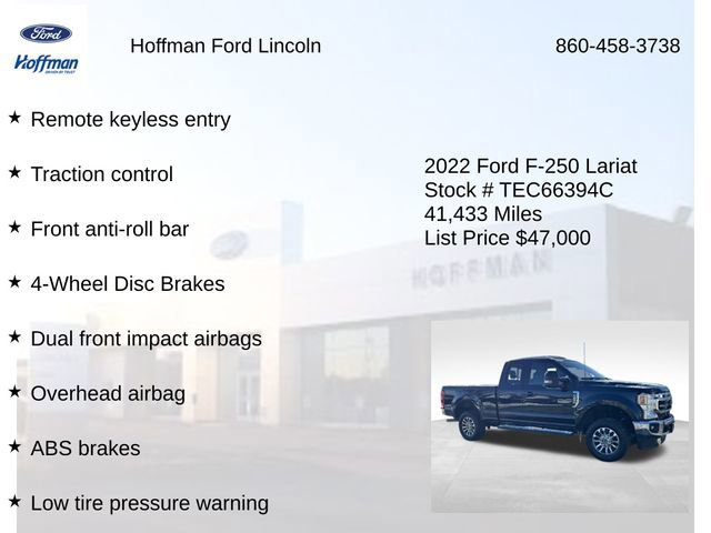 Certified 2022 Ford F250 Lariat w/ Snow Plow Prep Package image 18