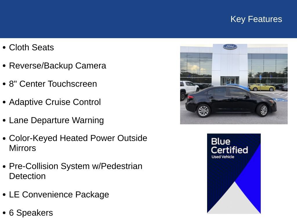 Used 2024 Toyota Corolla LE w/ LE Convenience Package FWD image 7