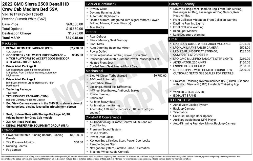 Used 2022 GMC Sierra 2500 Denali w/ Denali Ultimate Package image 10