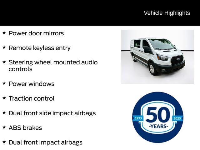 Certified 2025 Ford Transit 250 Low Roof w/ Exterior Upgrade Package RWD image 16