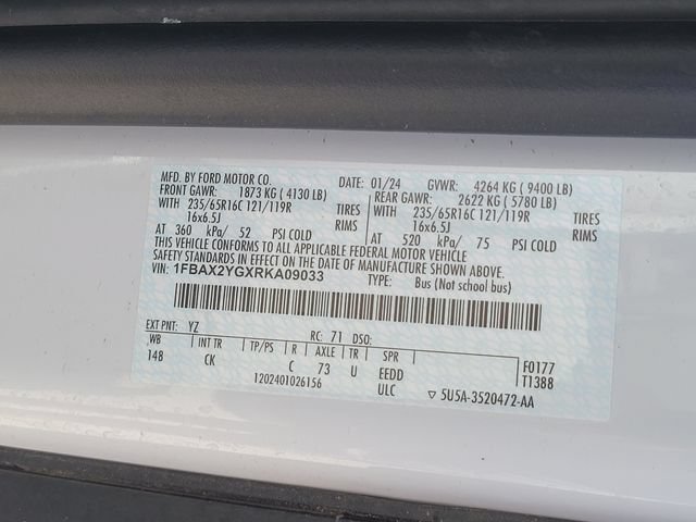 Certified 2024 Ford Transit 350 XLT RWD image 20