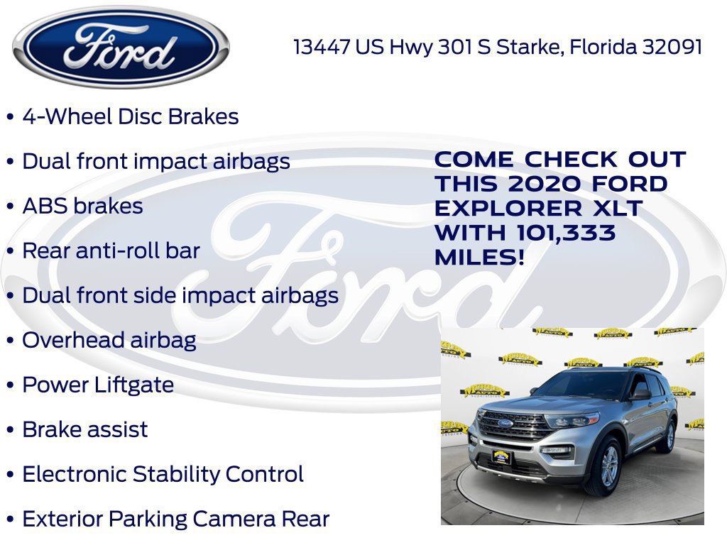 Certified 2020 Ford Explorer XLT w/ Equipment Group 202A RWD image 32