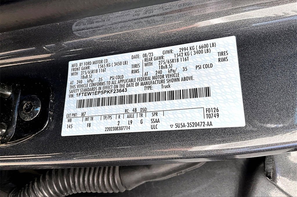 Certified 2023 Ford F150 XLT w/ Equipment Group 302A High image 36